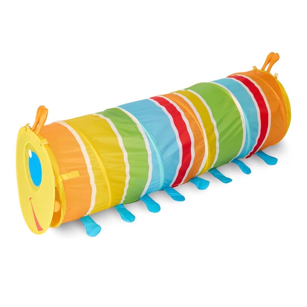 Melissa and Doug Colorful Caterpillar Play Tunnel for Kids
